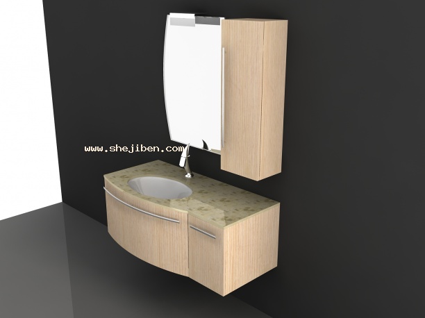 洗手台3d模型下载