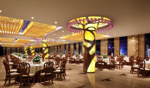 西餐厅3d模型下载