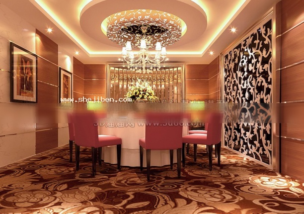 酒店包房3d模型下载