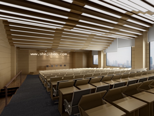 报告厅3d模型下载