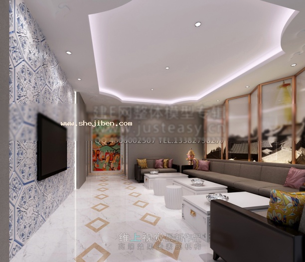 酒店包房3d模型下载