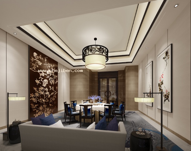 酒店包房3d模型下载