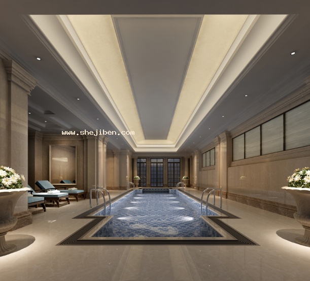游泳池3d模型下载