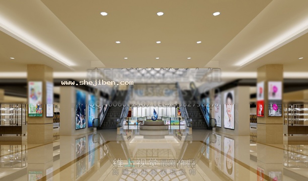 商场室内场景3d模型下载