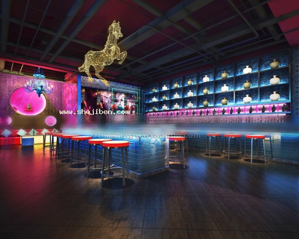 工装吧台3d模型下载