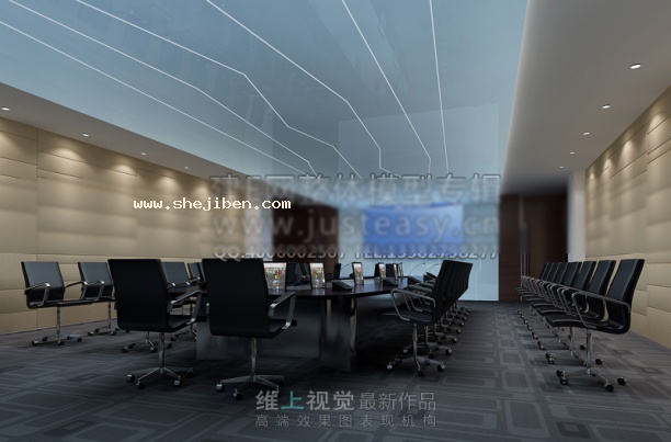 大会议室3d模型下载