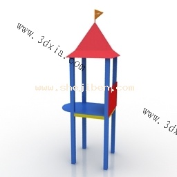 幼儿园-公园设施3d模型下载