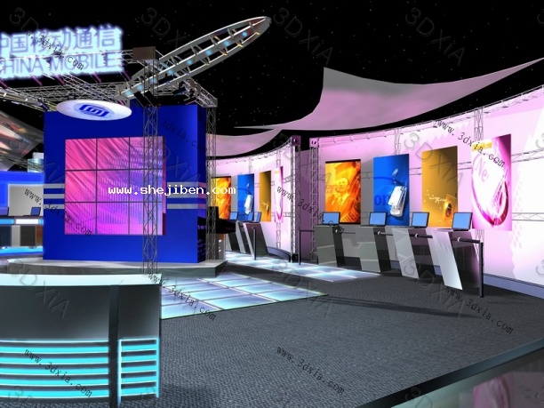 展示厅设计3d模型下载