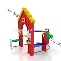 幼儿园-公园设施3d模型下载