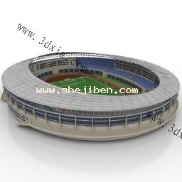 体育场地3d模型下载