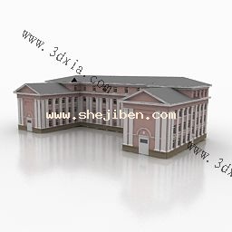 彩钢顶3d模型下载