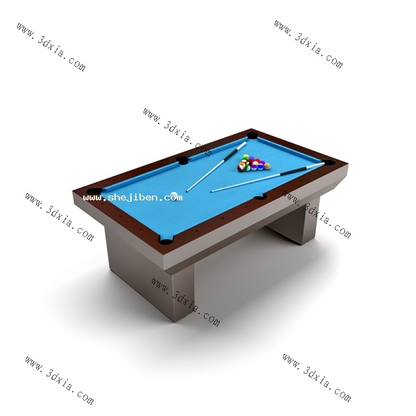 台球桌3d模型下载