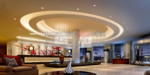 酒店大厅服务台3d模型下载