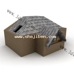 乡下房子3d模型下载
