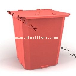 垃圾桶3d模型下载