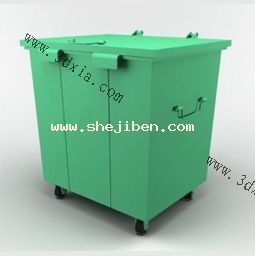 垃圾桶3d模型下载
