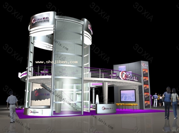 展台型材3d模型下载