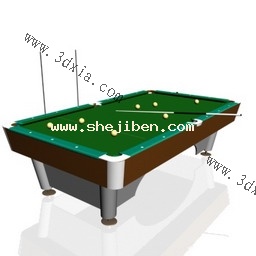 台球桌3d模型下载