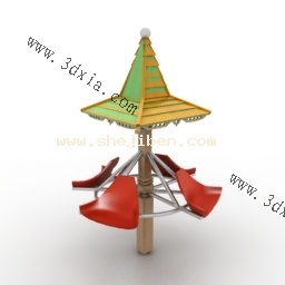 幼儿园-公园设施3d模型下载