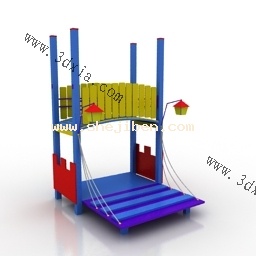 幼儿园-公园设施3d模型下载