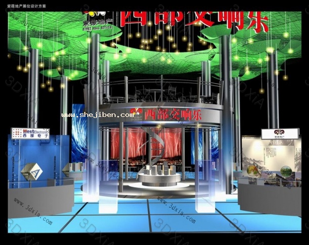 展示厅设计3d模型下载