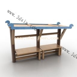 公交站台3d模型下载