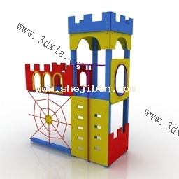 幼儿园-公园设施3d模型下载