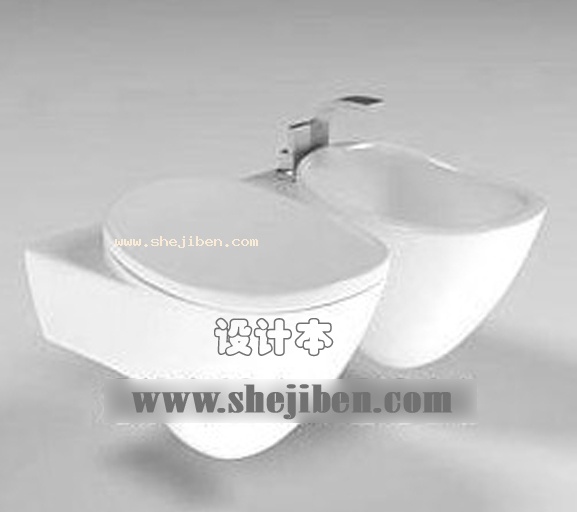 坐便器3d模型下载