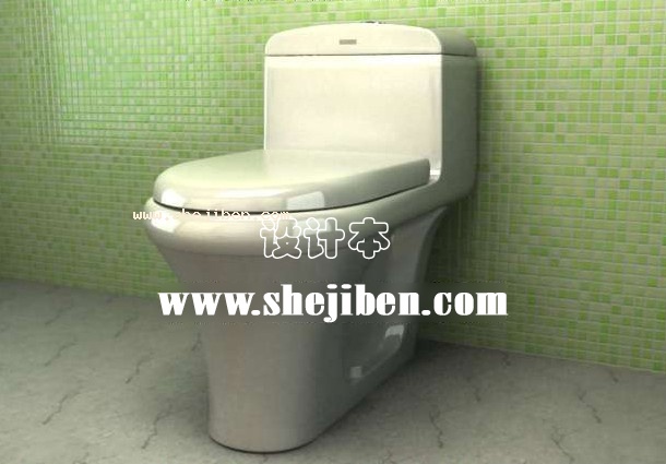 坐便器3d模型下载