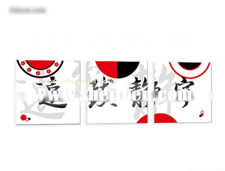 中国风无框画3d模型下载