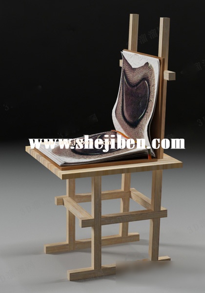 画板画架3d模型下载