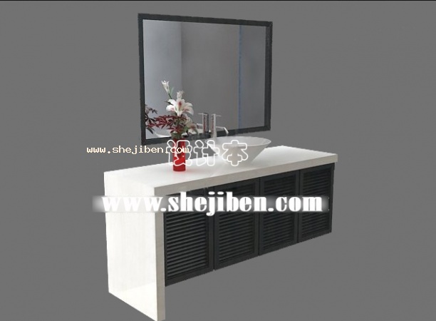 洗手盆3d模型下载