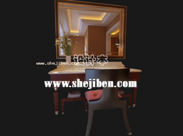 洗手盆3d模型下载