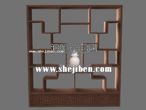 古董玉石展台3d模型下载