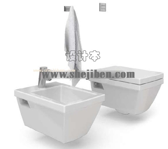 坐便器3d模型下载