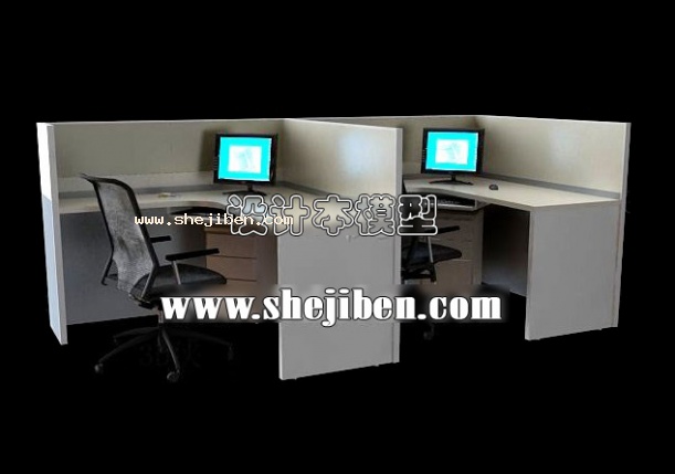 办公桌3d模型下载
