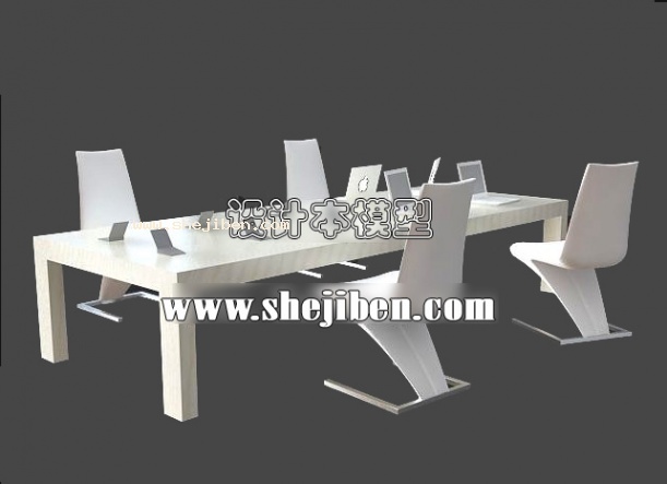 会议桌3d模型下载