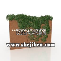 攀爬植物3d模型下载