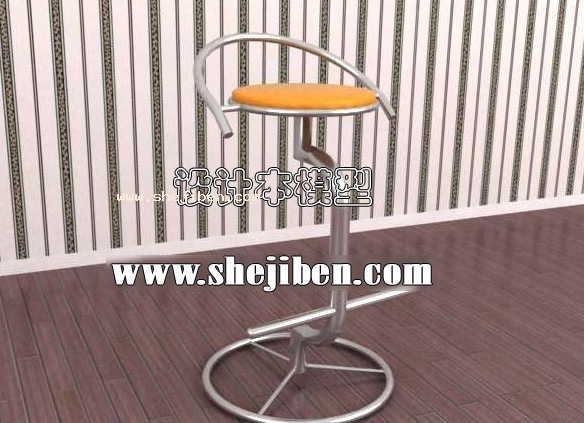 吧台椅3d模型下载