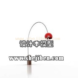 落地灯1353d模型下载