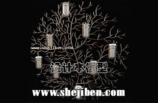 烛台灯3d模型下载