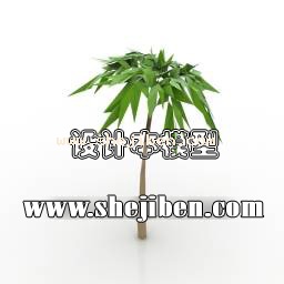 室外植物3d模型下载