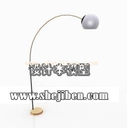 落地灯1333d模型下载