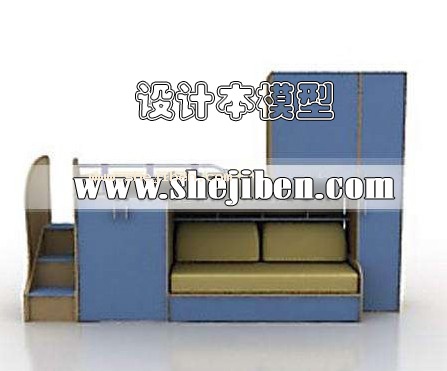 儿童床3d模型下载