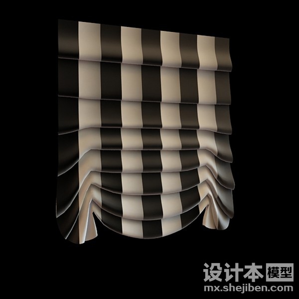 窗帘3d模型下载