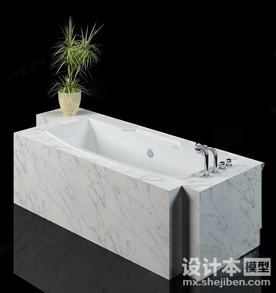 浴缸3d模型下载