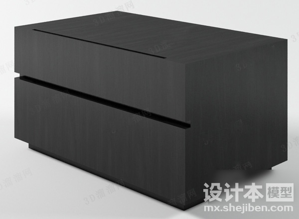 床头柜3d模型下载