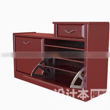 鞋柜3d模型下载