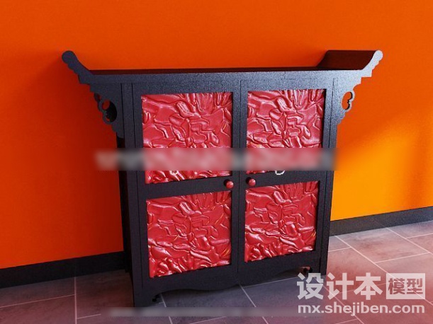 玄关柜3d模型下载