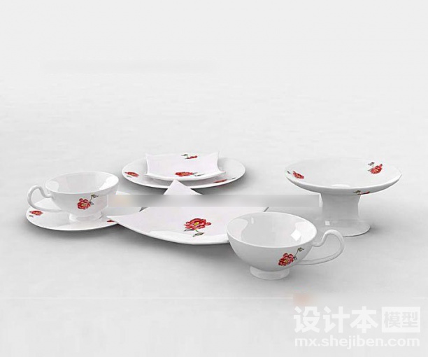 餐具3d模型下载